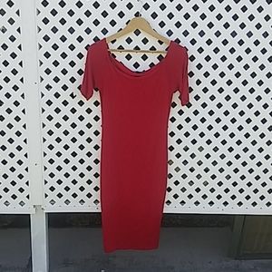Large red dress